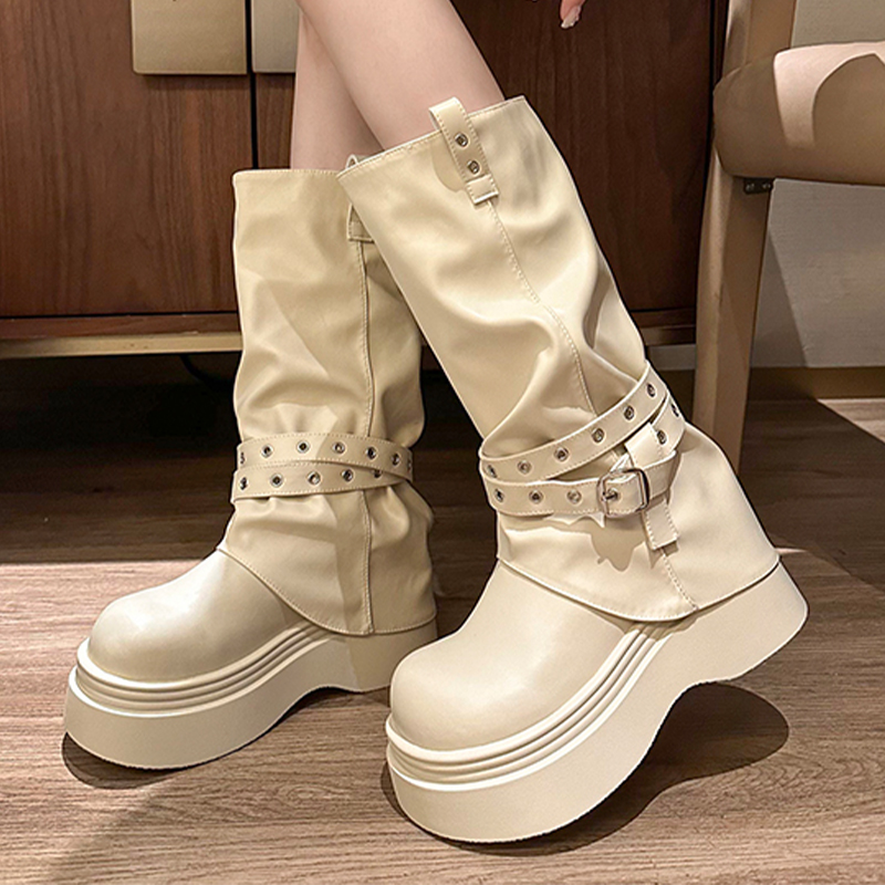 Street Fashion Luxury - Platform Women's High Boots High Heels