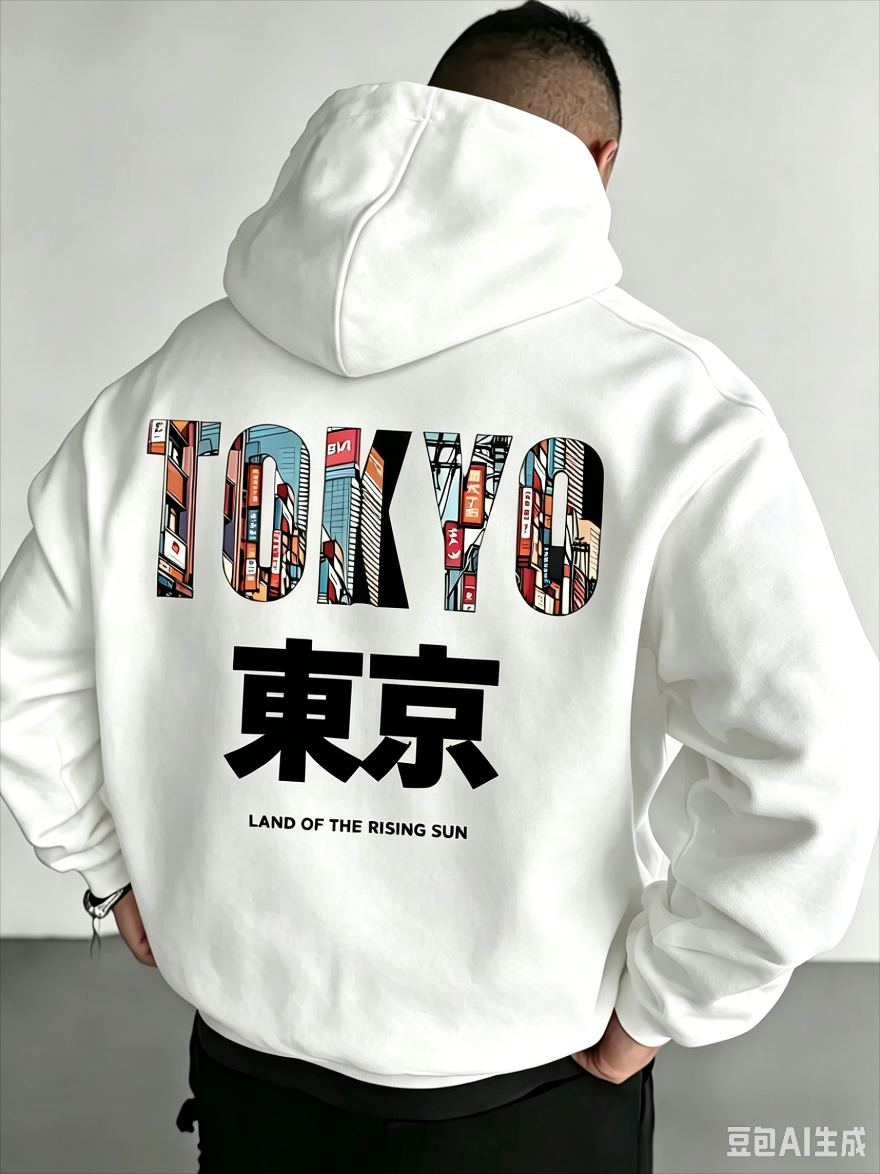 Street Fashion In Tokyo - Japanese-style Tokyo cityscape letter print street