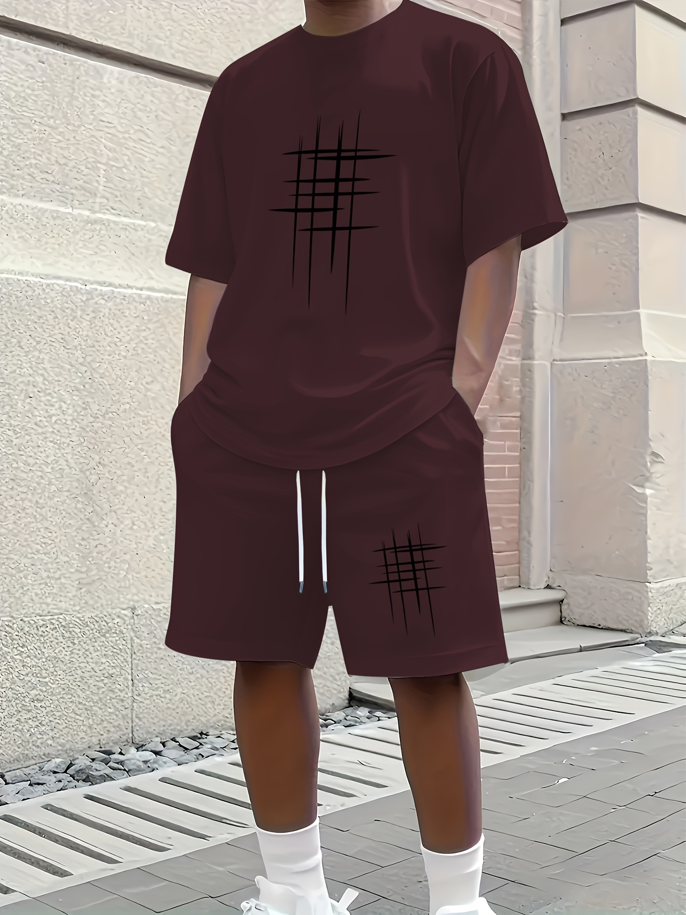 Street Fashion For 2026 - 2026 Summer New Men's Short-Sleeved Shorts