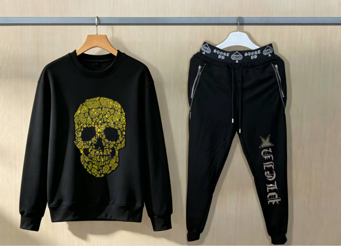 Street Fashion Luxury - Man Hip Hop Luxury Oversize Rhinestone