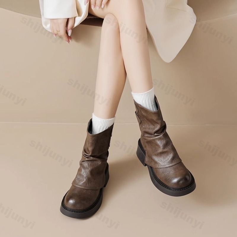 Street Fashion Trends 2025 - Women Short Boots 2025 Autumn New