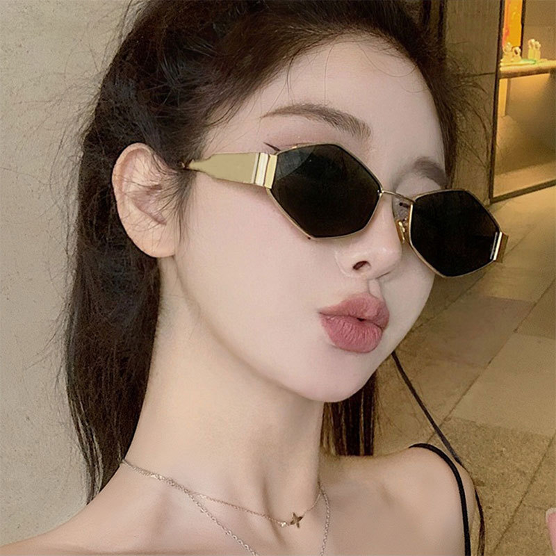Hexagon Polygon Sunglasses Vin - Street Fashion Luxury avaliação e preço