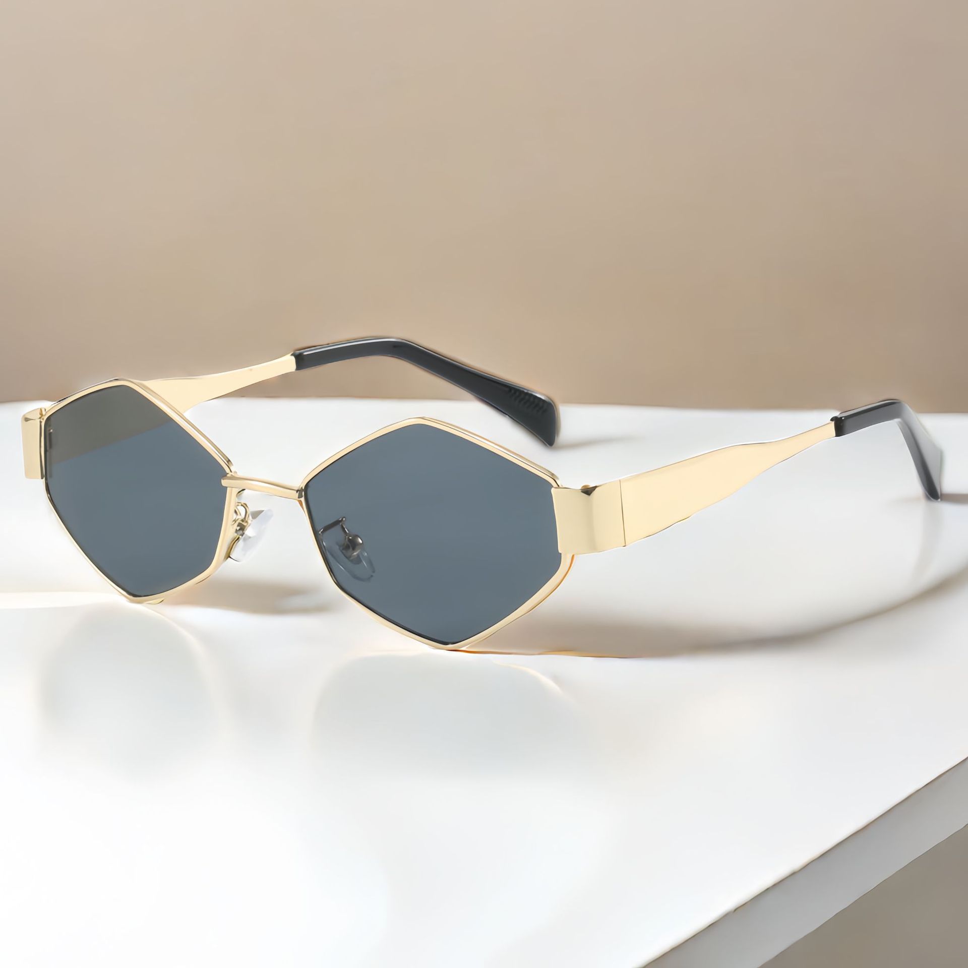 Hexagon Polygon Sunglasses Vin - Street Fashion Luxury avaliação e preço