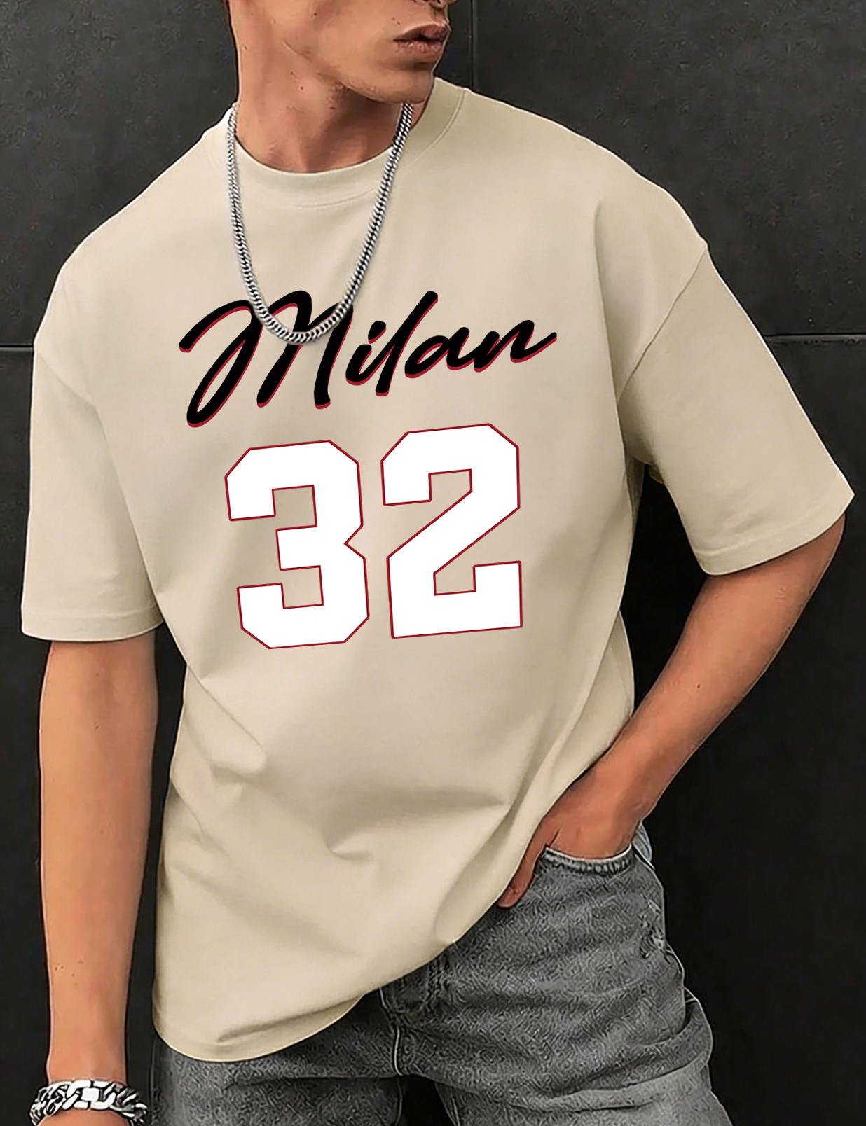 Milan Number 32 Creative Print - Street Fashion Of Milan avaliação e preço