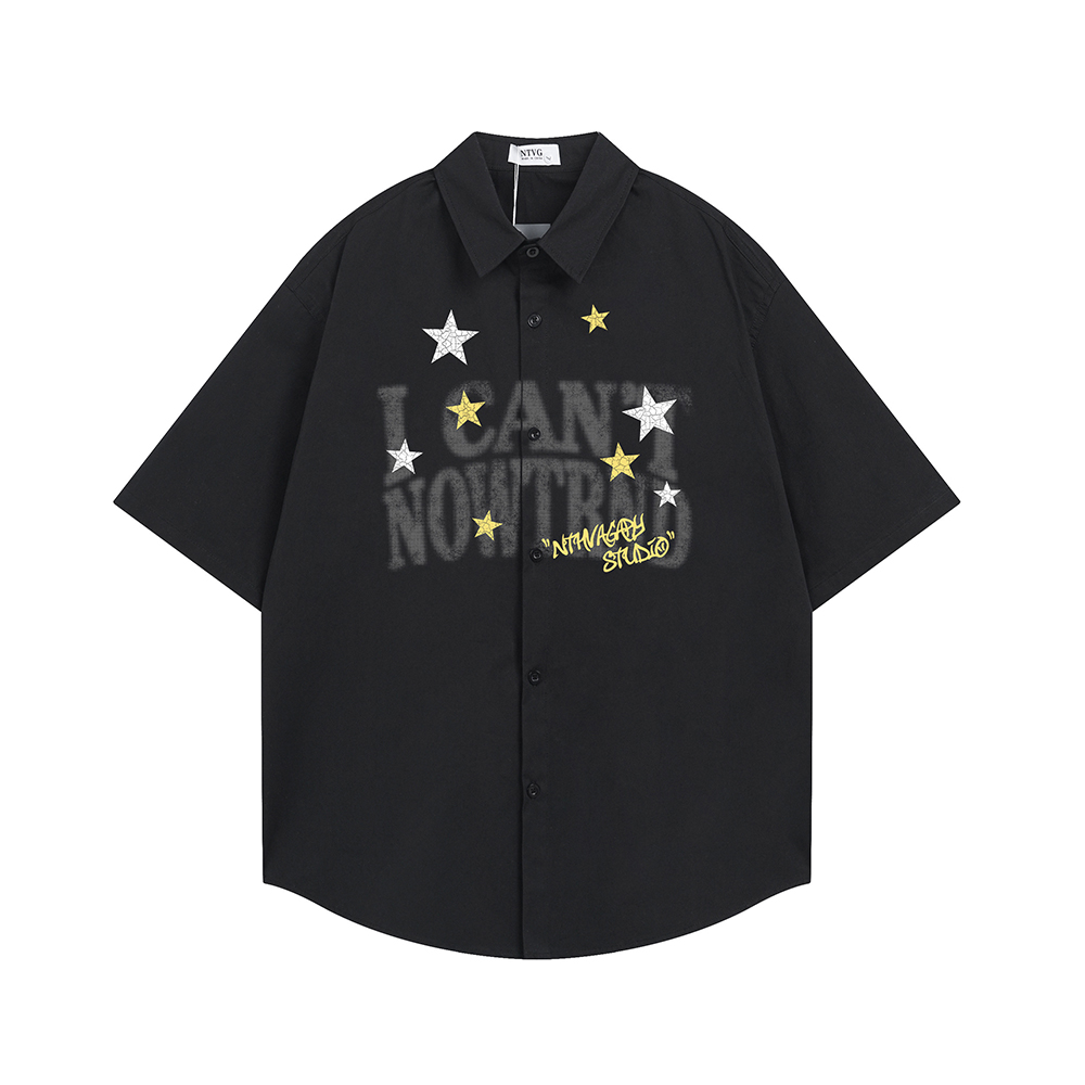 Funny Print Fashion Shirt Shor - Street Fashion Reviews avaliação e preço