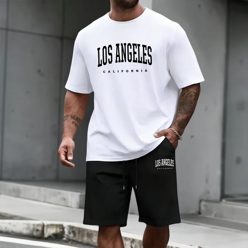 Men's Tracksuit Short Sleeve T - Fashion Streetwear avaliação e preço