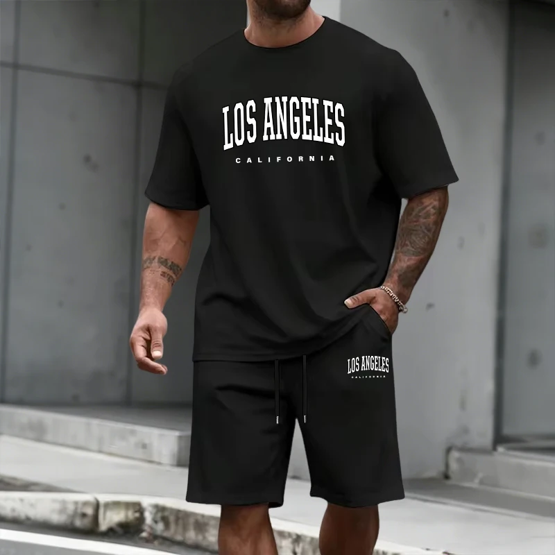 Men's Tracksuit Short Sleeve T - Fashion Streetwear avaliação e preço