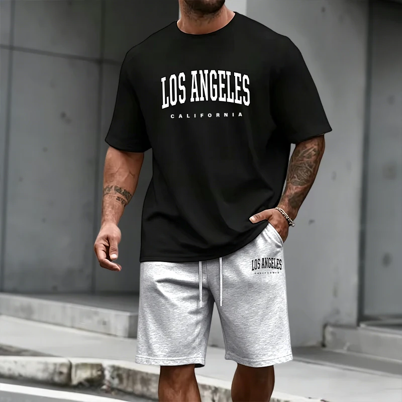 Men's Tracksuit Short Sleeve T - Fashion Streetwear avaliação e preço