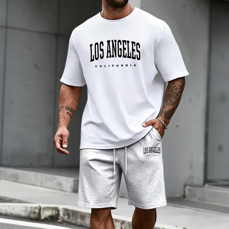 Men's Tracksuit Short Sleeve T - Fashion Streetwear avaliação e preço