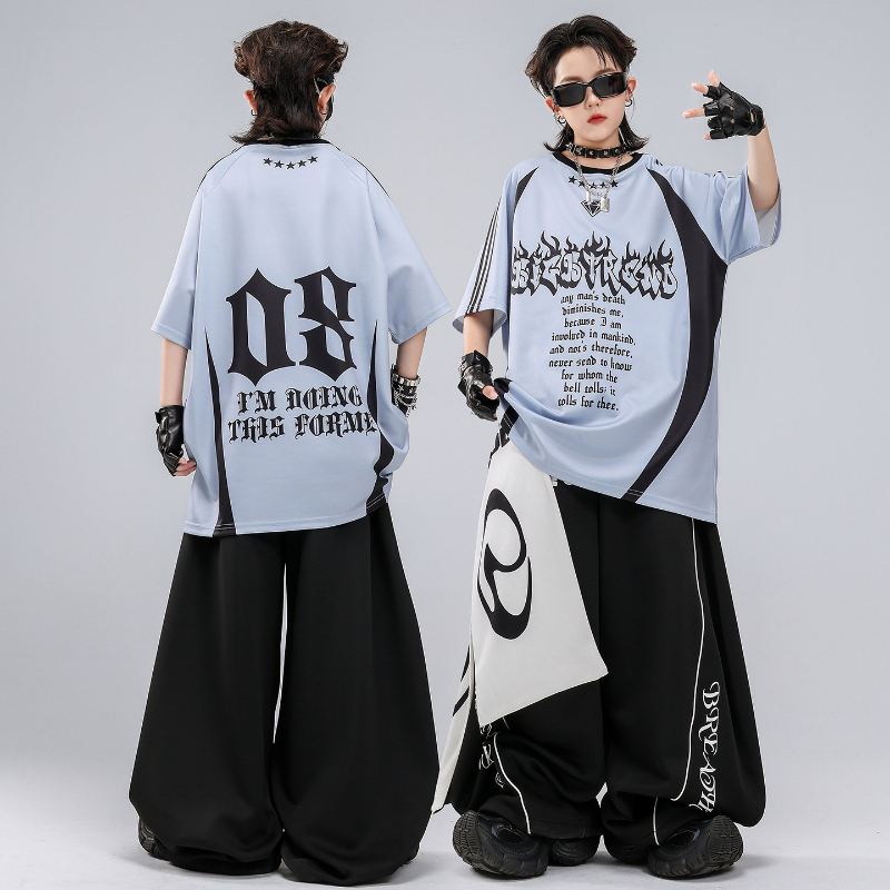 Hip Hop K-pop Red T Shirt Bagg - Street Fashion For Boy avaliação e preço
