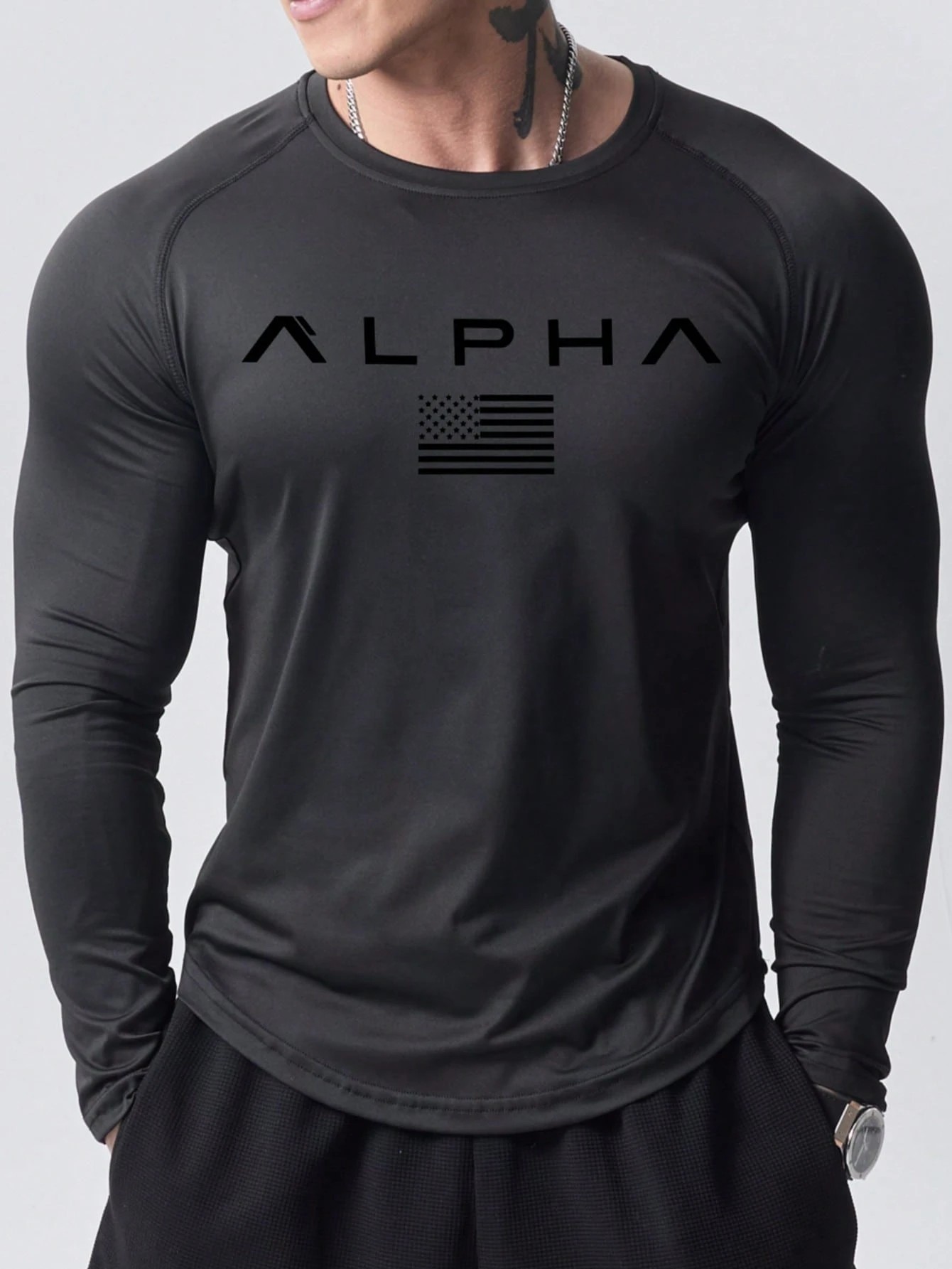 New men's long-sleeved T-shirt - Street For Fashion avaliação e preço