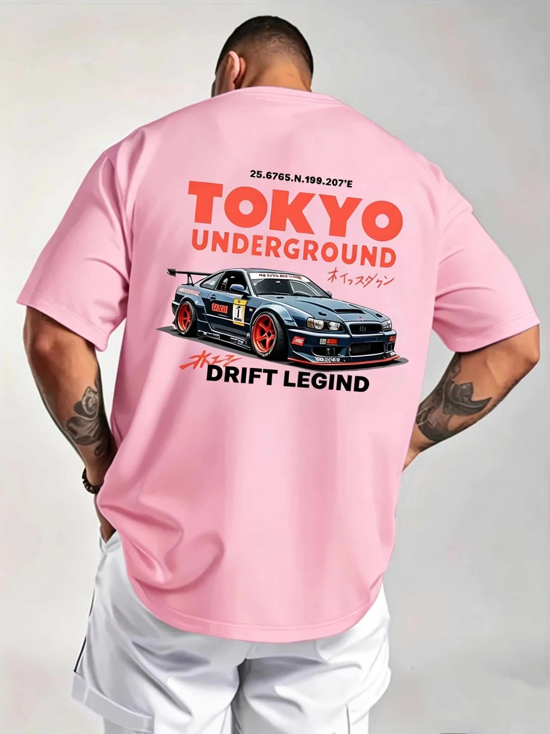 Men's Cotton T-shirt for Summe - Street Fashion In Tokyo avaliação e preço