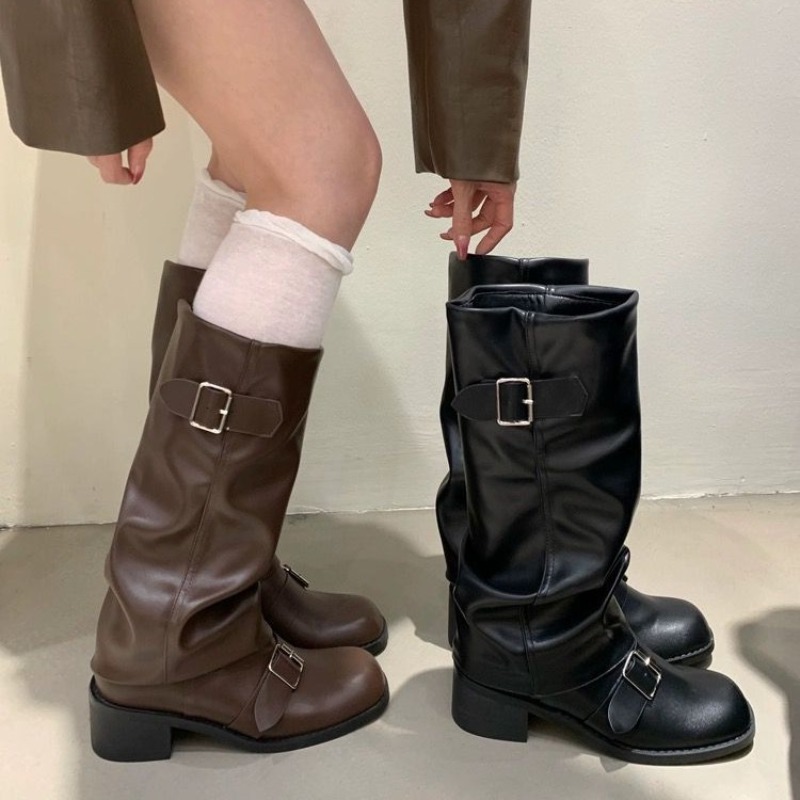 2025new Woman Boots Knee High  - Street Fashion Trends 2025 avaliação e preço