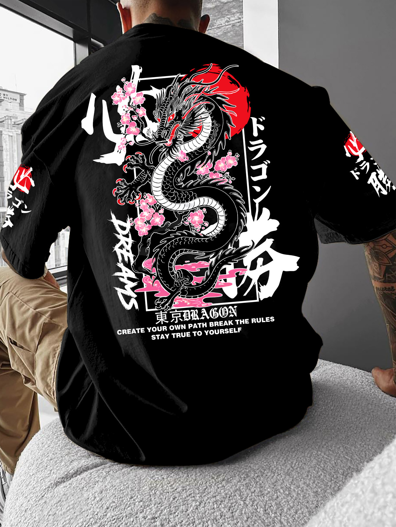 New Men Summer T-shirt  Street - Street Fashion In Tokyo avaliação e preço