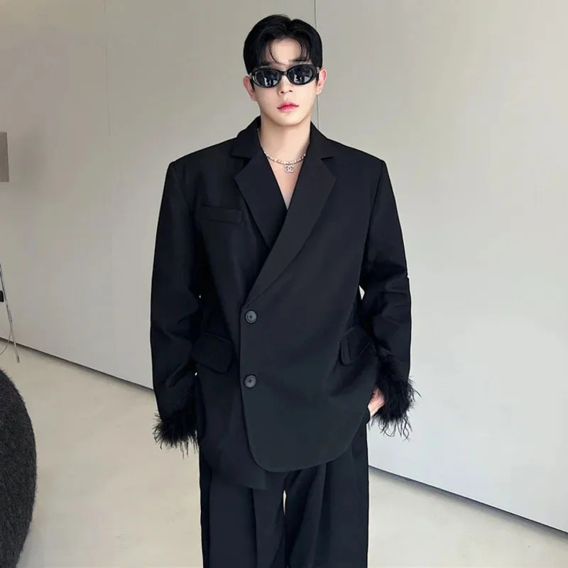 LUZHEN Men's Fashion Coat Feat - Street Fashion Reviews avaliação e preço