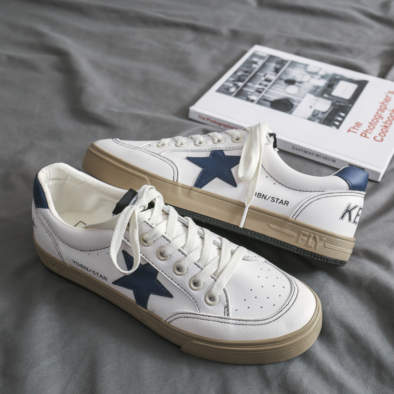 Retro White Star Skate Shoes 2 - Street Fashion Walk avaliação e preço