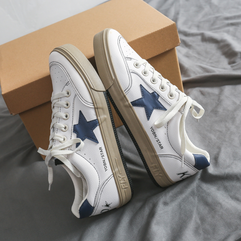 Retro White Star Skate Shoes 2 - Street Fashion Walk avaliação e preço