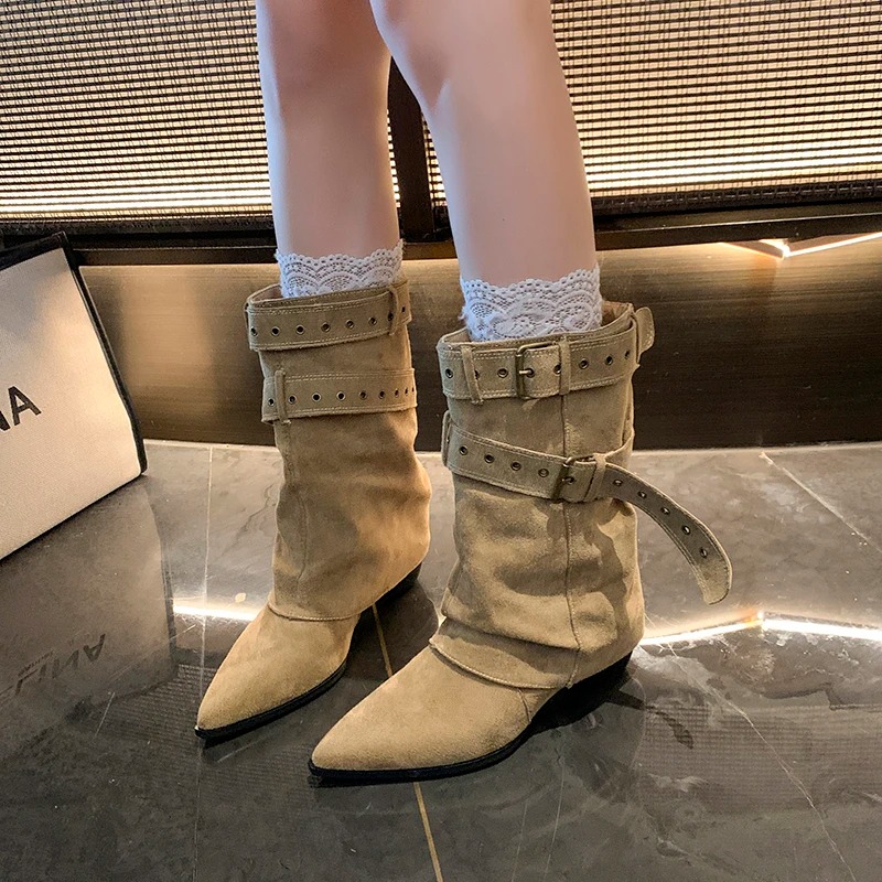 2025 Pointed Toe Women's Winte - Street Fashion Trends 2025 avaliação e preço