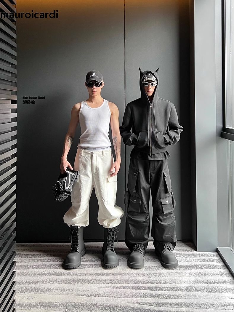 Mauroicardi Spring Autumn Cool - Techwear Pants Tactical avaliação e preço