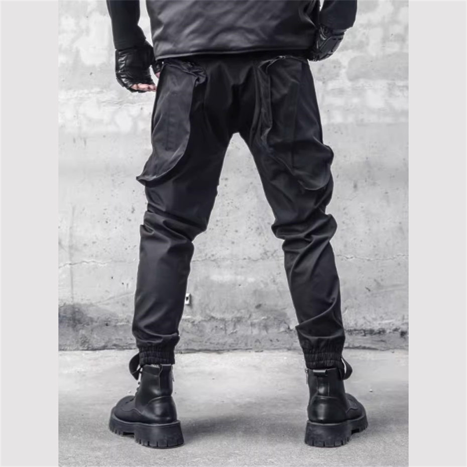 Men Y2K Cargo Pants Zipper Poc - Techwear Pants Tactical avaliação e preço