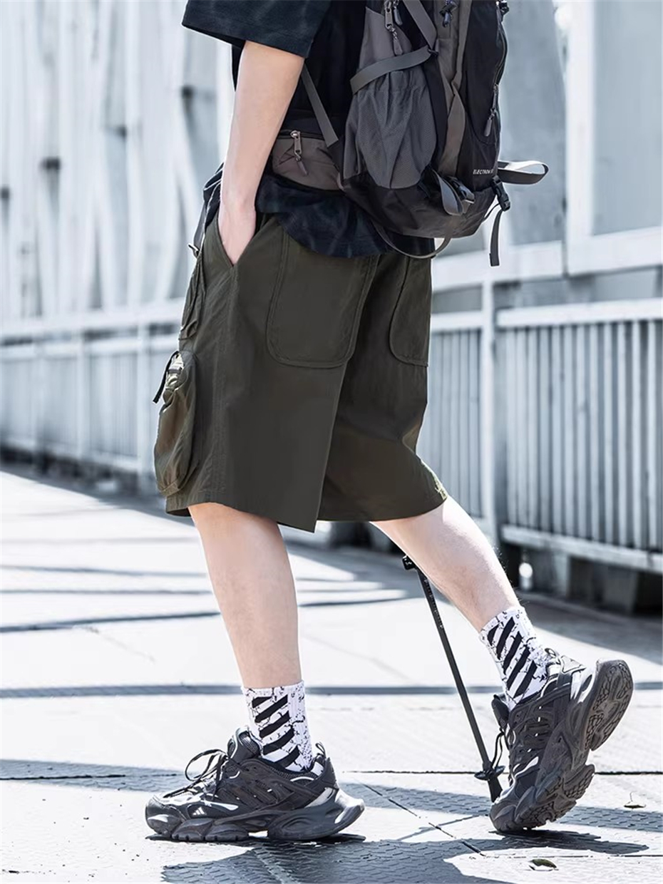 Summer Tactical Short Men Punk - Techwear Pants Tactical avaliação e preço