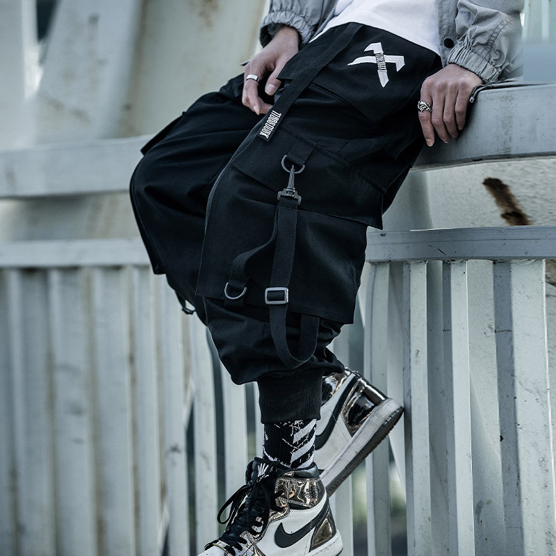 Fashion Men Jogger Pant Hip Ho - Techwear Pants Tactical avaliação e preço