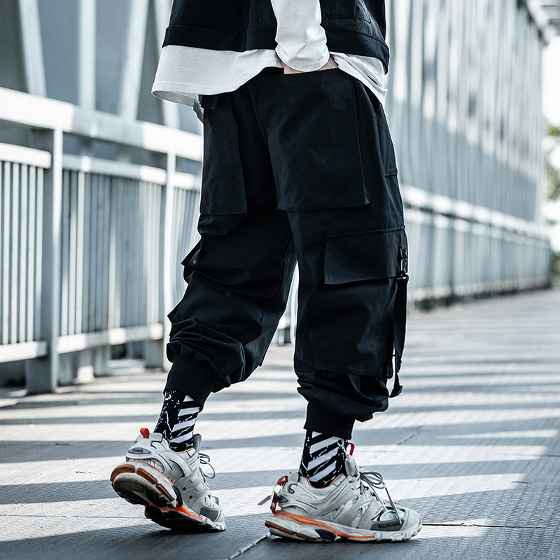 Fashion Men Jogger Pant Hip Ho - Techwear Pants Tactical avaliação e preço