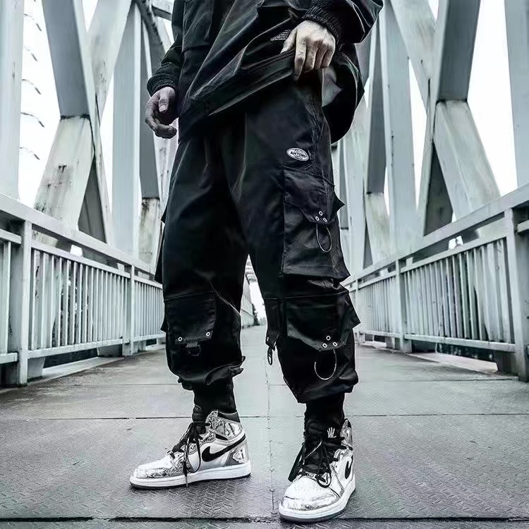 Fashion Men Jogger Pant Hip Ho - Techwear Pants Tactical avaliação e preço