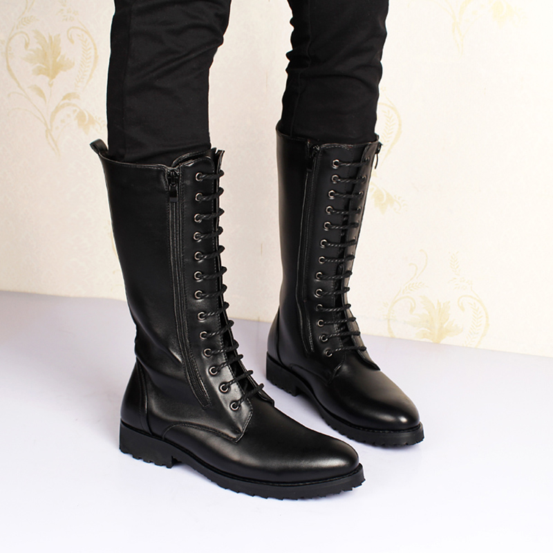 men's luxury fashion high boot - Street Fashion Luxury avaliação e preço