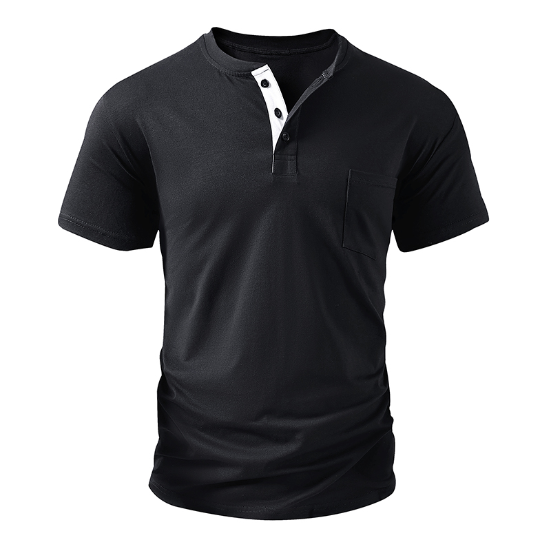 Henley T Shirt Men's EU Size C - Fashion Streetwear avaliação e preço