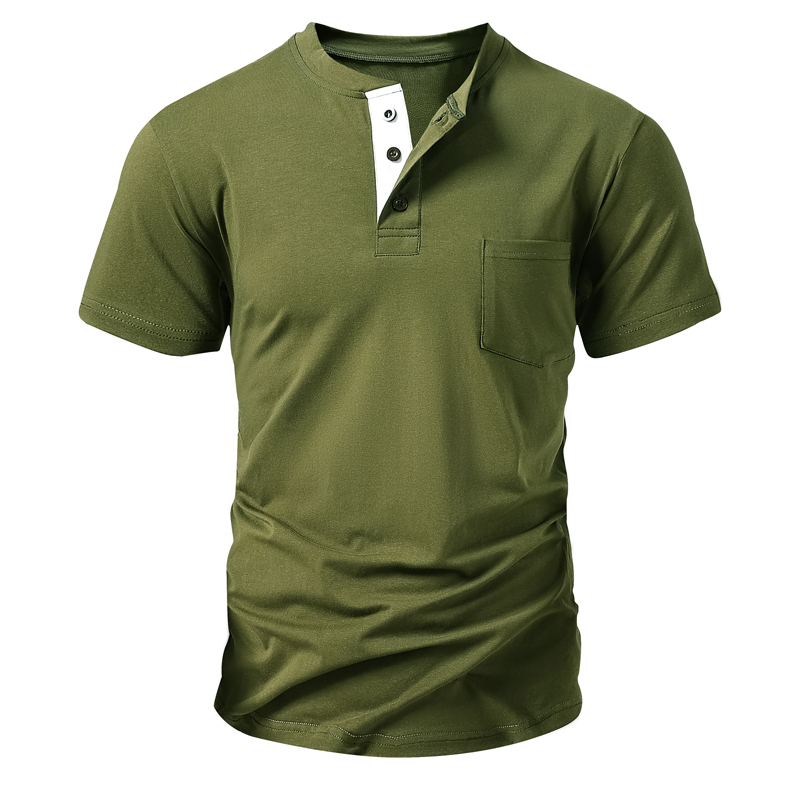 Henley T Shirt Men's EU Size C - Fashion Streetwear avaliação e preço