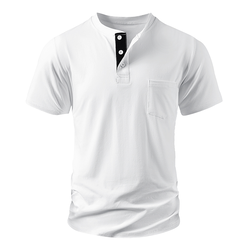 Henley T Shirt Men's EU Size C - Fashion Streetwear avaliação e preço