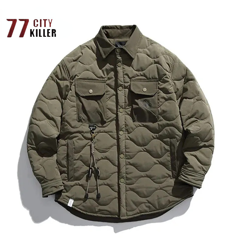 Vintage Cotton Jacket Men's Wi - Street Fashion Erkek avaliação e preço