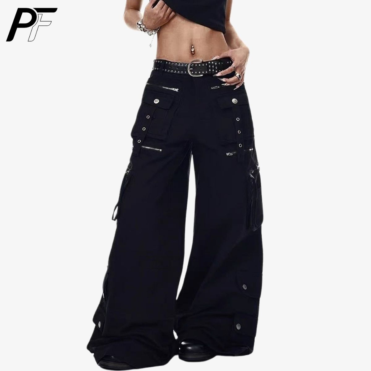 Grunge Techwear Wide Leg Cargo - Techwear Pants Tactical avaliação e preço