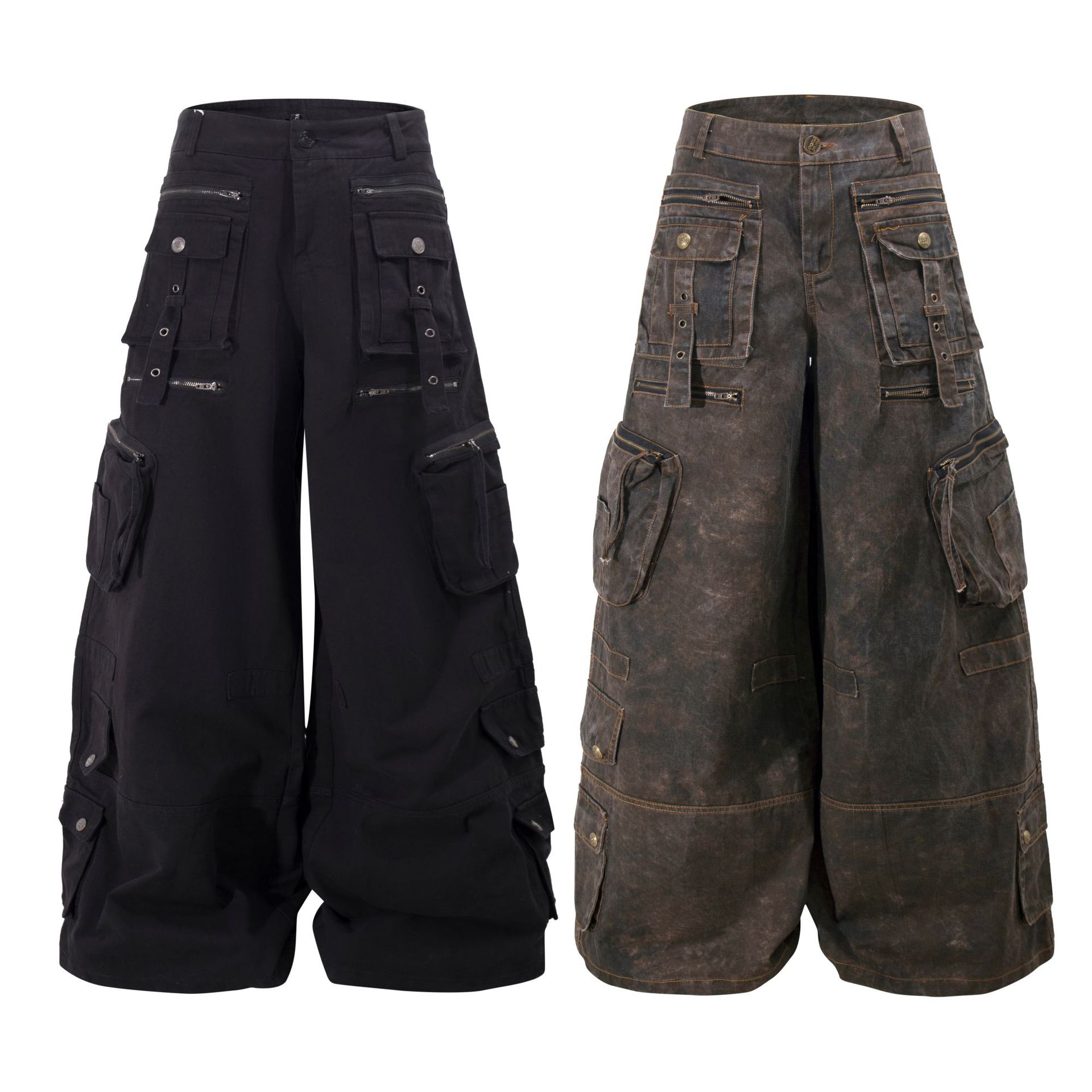 Grunge Techwear Wide Leg Cargo - Techwear Pants Tactical avaliação e preço