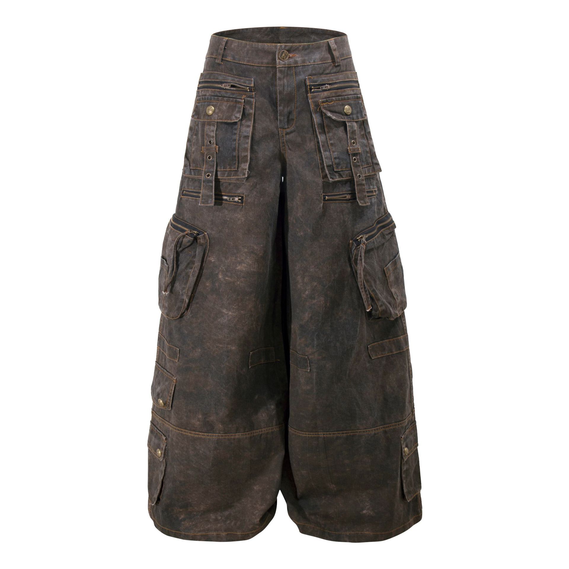 Grunge Techwear Wide Leg Cargo - Techwear Pants Tactical avaliação e preço