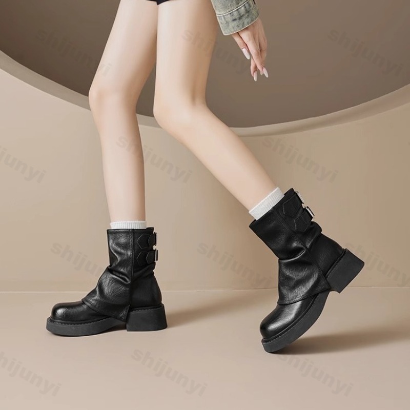 Women Short Boots 2025 Autumn  - Street Fashion Trends 2025 avaliação e preço