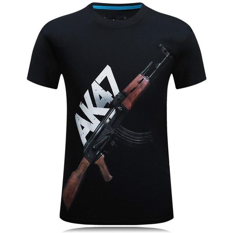 Tough Guy Style 3D Print T-shi - Street Fashion For Short Guys avaliação e preço