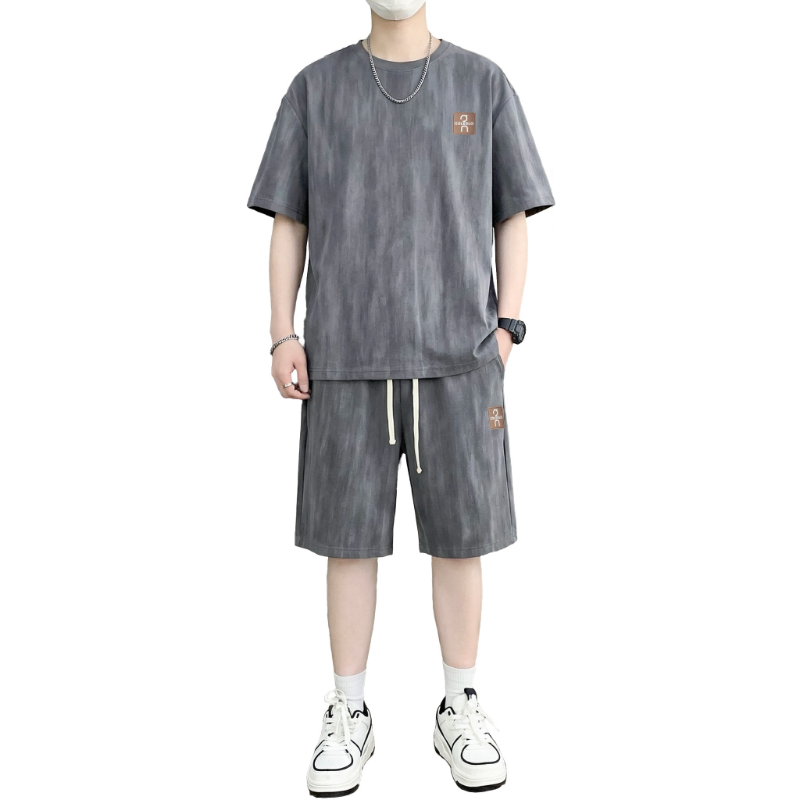 【T-Shirt + 5-Point Shorts】Men' - Street For Fashion avaliação e preço