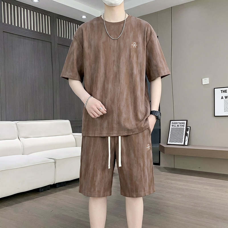 【T-Shirt + 5-Point Shorts】Men' - Street For Fashion avaliação e preço