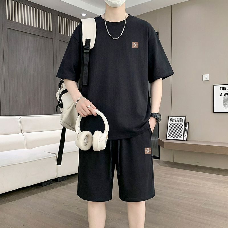 【T-Shirt + 5-Point Shorts】Men' - Street For Fashion avaliação e preço