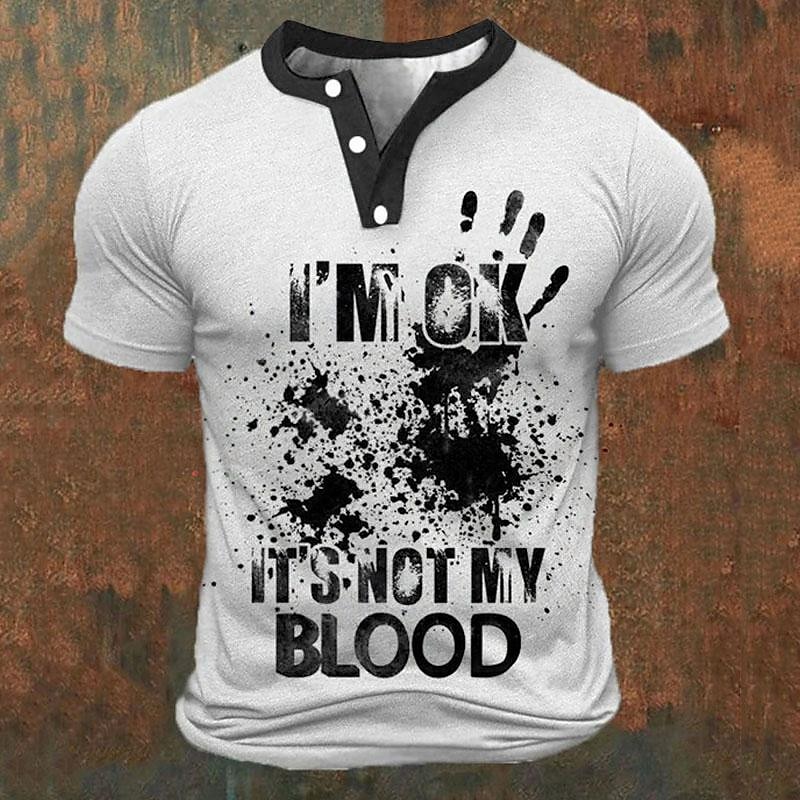 Funny 3D Letter Print Men's He - Street For Fashion avaliação e preço