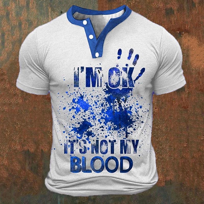Funny 3D Letter Print Men's He - Street For Fashion avaliação e preço
