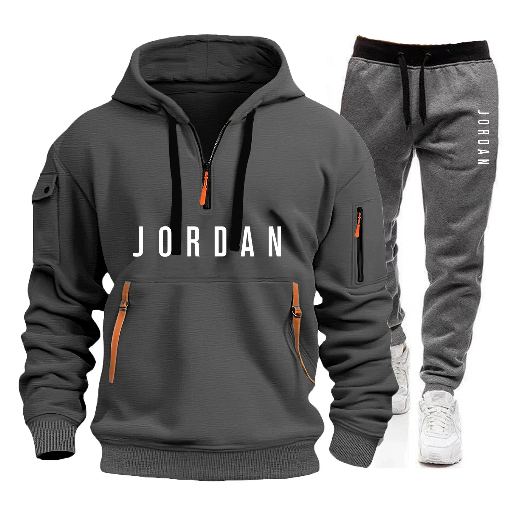 Spring and Autumn Men's Sweats - Street For Fashion avaliação e preço