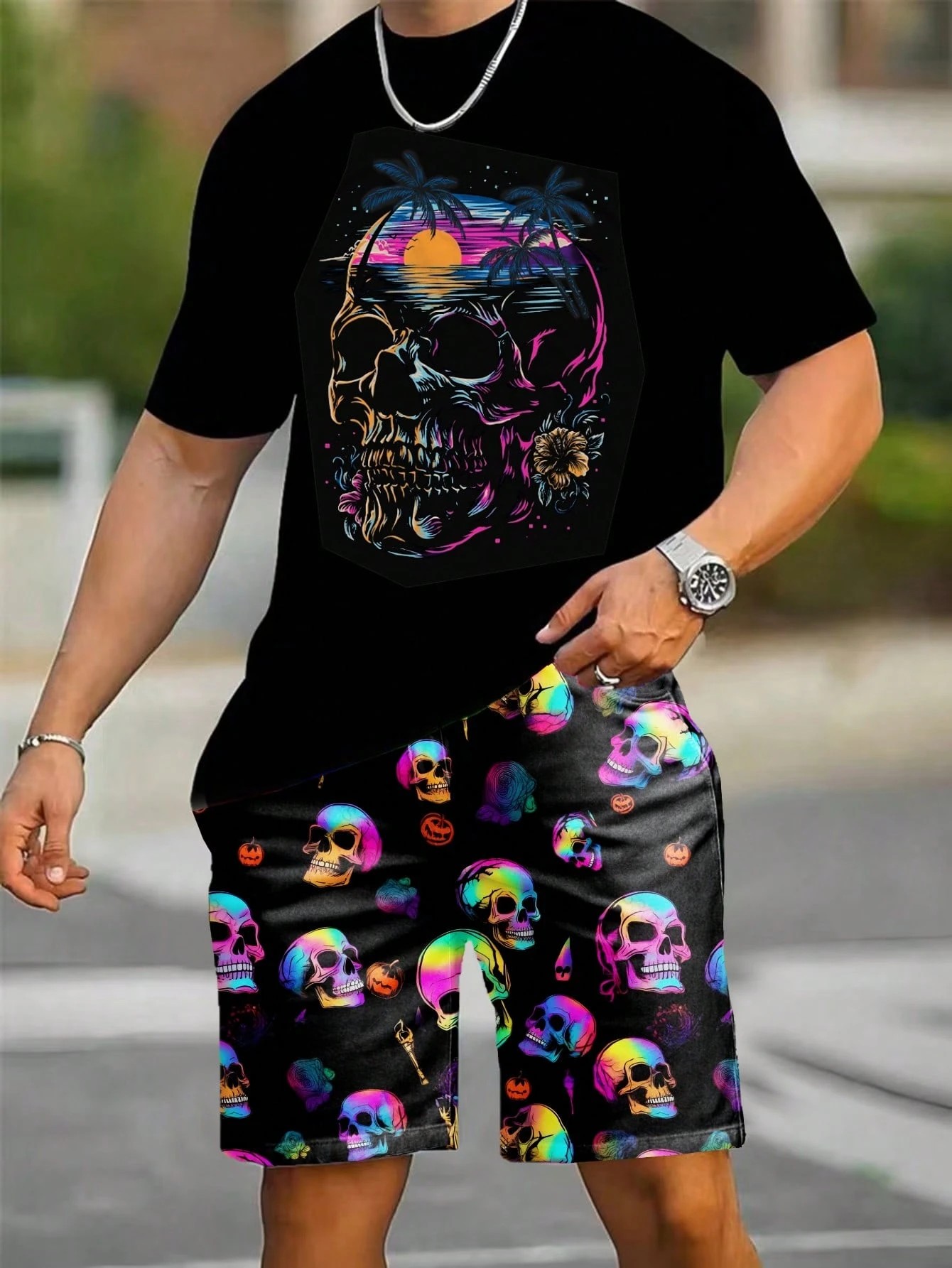 2026 Summer New Men's Short-Sl - Street Fashion For 2026 avaliação e preço