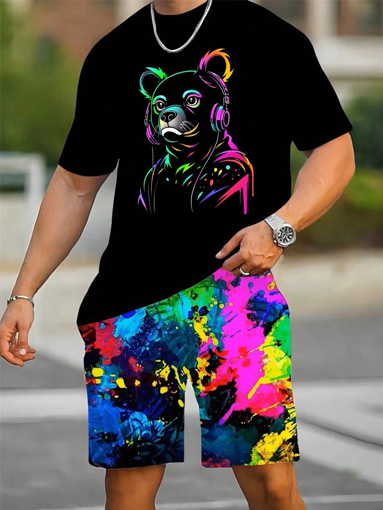 2026 Summer New Men's Short-Sl - Street Fashion For 2026 avaliação e preço