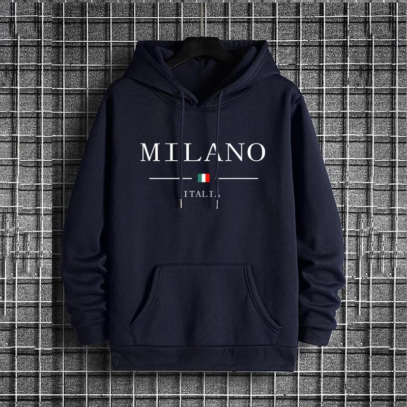 Italy Milan Fashion Men's Hood - Street Fashion Of Milan avaliação e preço