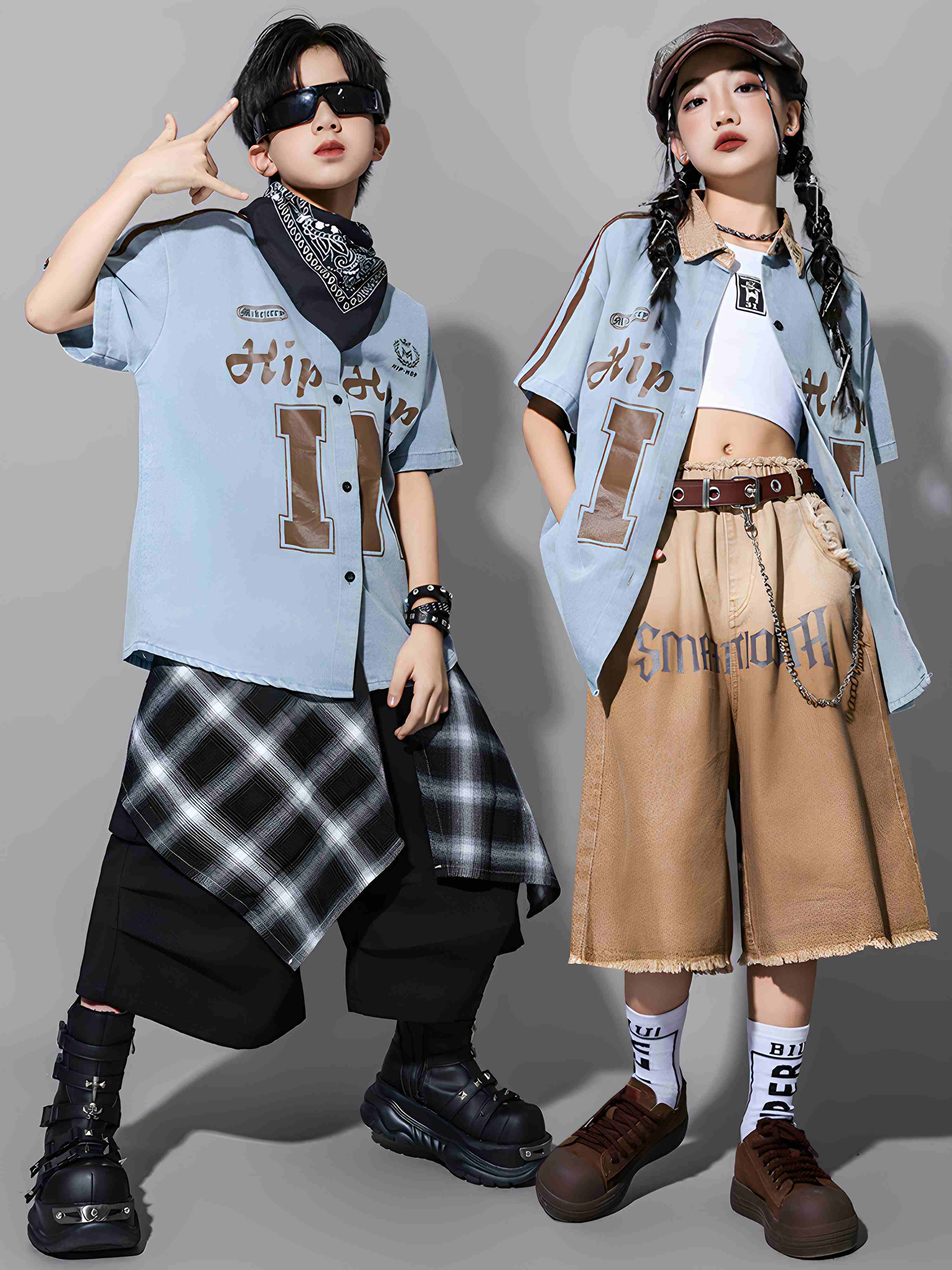 Girls Hip Hop Dance Costume Bo - Street Fashion For Boy avaliação e preço