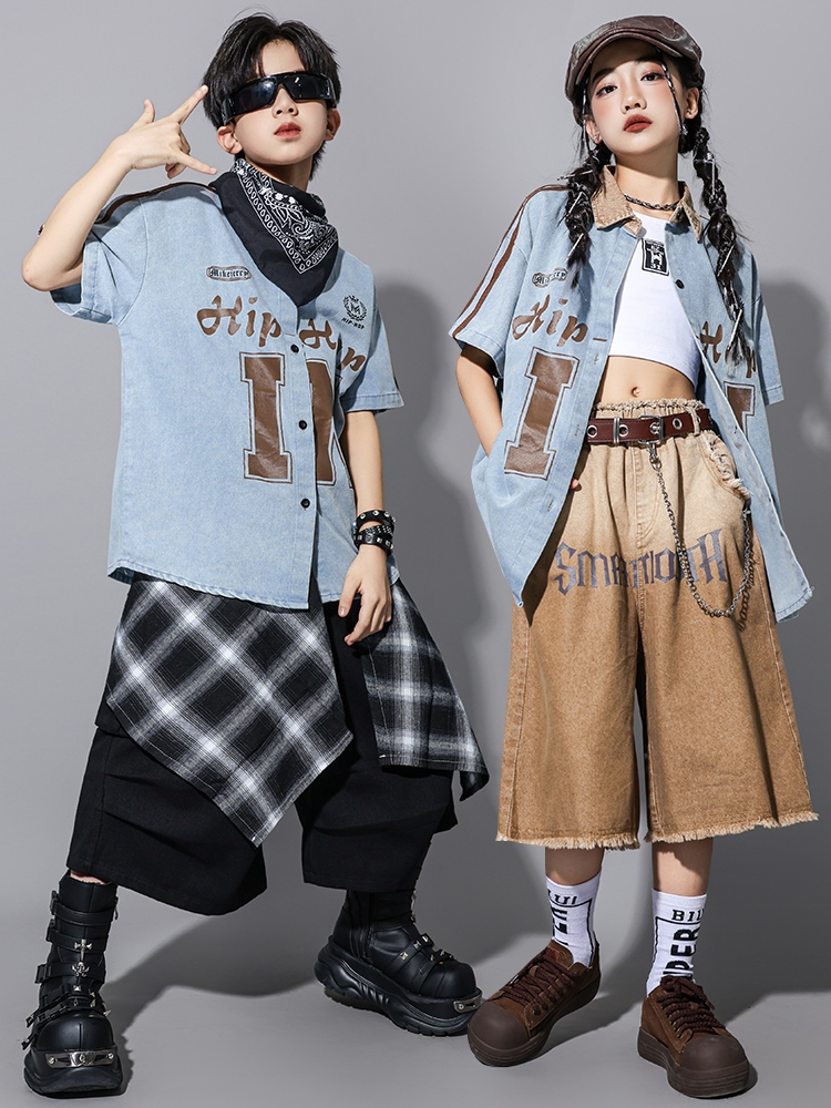 Girls Hip Hop Dance Costume Bo - Street Fashion For Boy avaliação e preço