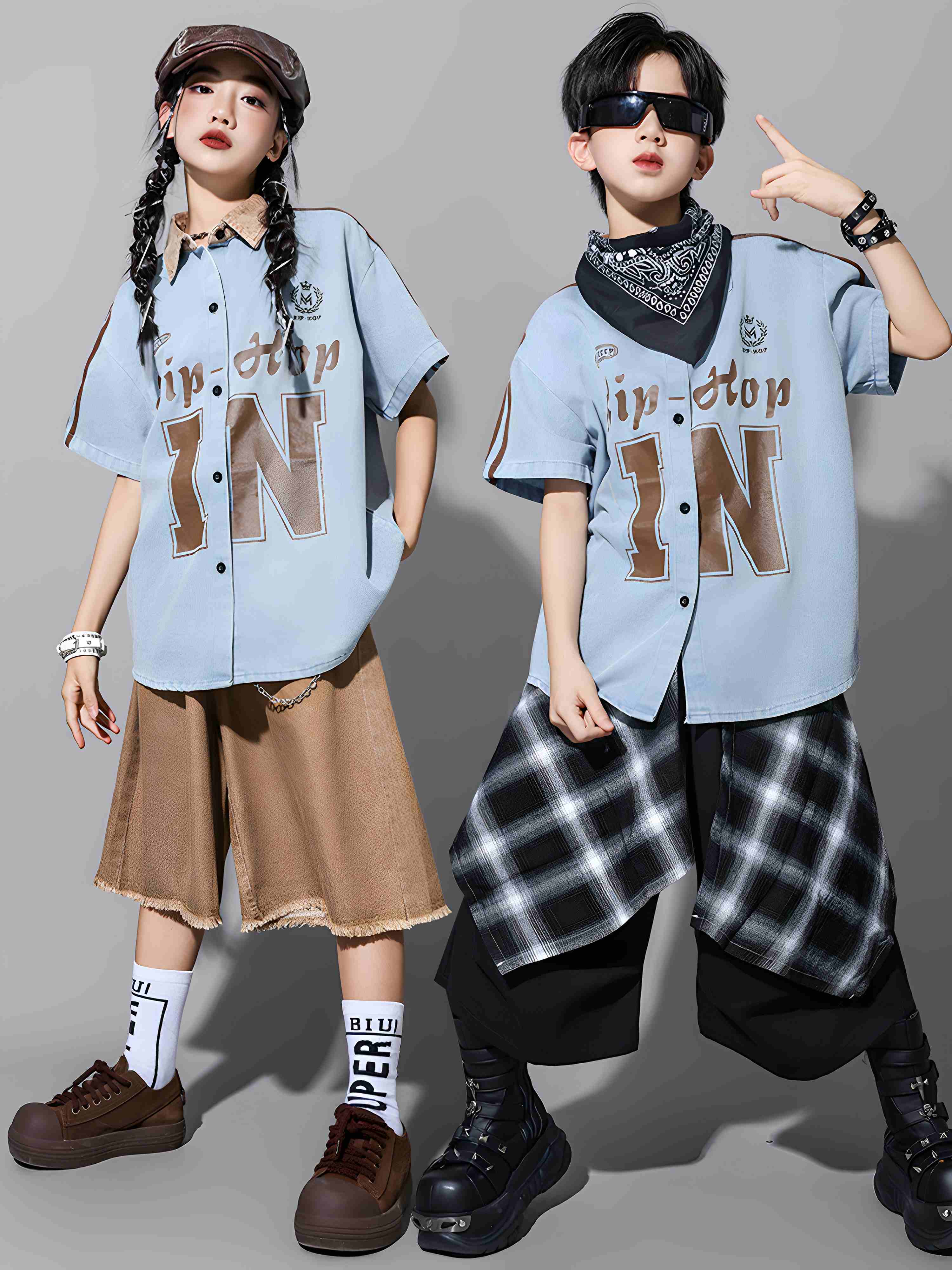 Girls Hip Hop Dance Costume Bo - Street Fashion For Boy avaliação e preço